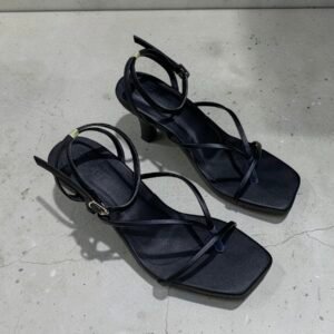 Anny Black Strapy Heel