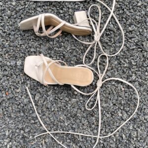 Jenni filp flop cross off with tie up Heel