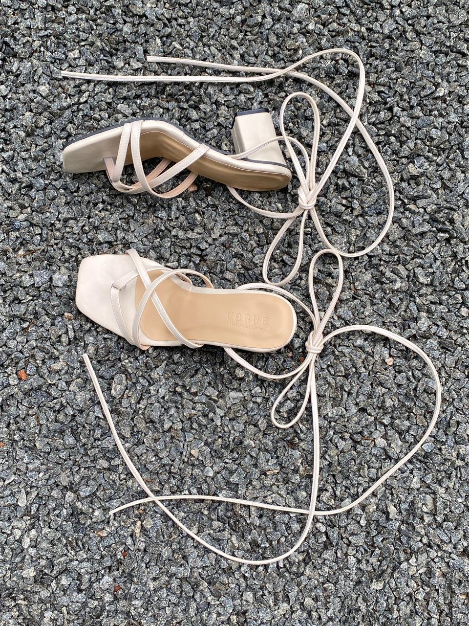 Jenni filp flop cross off with tie up Heel