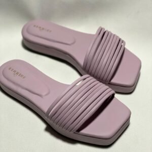 Light purple strapy wedge