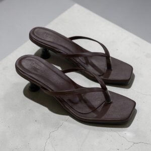 Flip flop dark coffee Heel