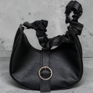Black Scrunchie Hobo Bag