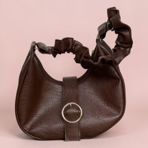 Coffee Scrunchie Hobo Bag